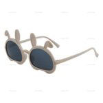 L&A Kacamata Hitam Anak Bentuk Telinga Rabbit Lucu Kacamata Anak Fashion Unisex - Gambar 6