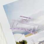 Jepit Rambut Transparan Salon Model Kotak Bolong /Jedai Jepit Kotak Bolong Model Bolong Glossy - Gambar 7