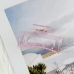 Jepit Rambut Transparan Salon Model Kotak Bolong /Jedai Jepit Kotak Bolong Model Bolong Glossy - Gambar 5