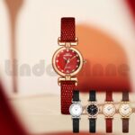 L&A Jam Tangan Wanita Retro Chic / Jam Tangan Fashion DialKecil Tali Kulit Pu