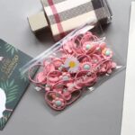Free Pouch - 20PCS Ikat Rambut Anak Karakter / Ikat Rambut Anak Elastis - Gambar 3
