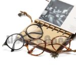 Kacamata Retro Leopard Wanita Mata Kucing Anti Radiasi Fashion Cat Eye Eyeglasses