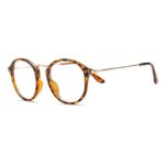 Kacamata Retro Leopard Wanita Mata Kucing Anti Radiasi Fashion Cat Eye Eyeglasses - Gambar 2