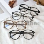 [ COD ] Kacamata Anti Radiasi Wanita Lensa Bulat Bahan Metal