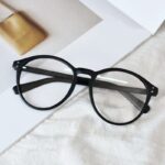 [ COD ] Kacamata Anti Radiasi Wanita Lensa Bulat Bahan Metal - Gambar 3